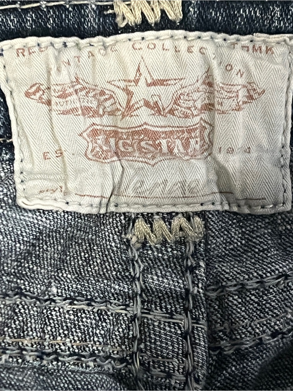 Big Star Jenae Dark Wash Embellished Pocket Jeans size 26 Vintage Y2K - Picture 12 of 15